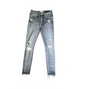 AGOLDE Distressed High Waisted Skinny Jeans - 27